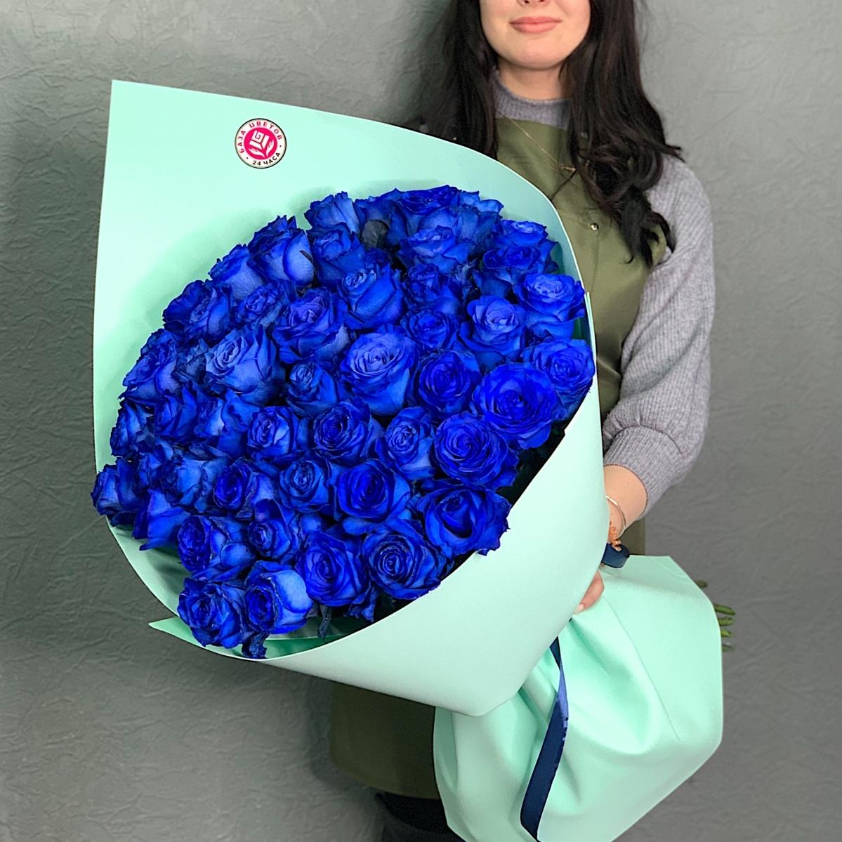 Букеты из синих роз (Эквадор) [Артикул: 192050]