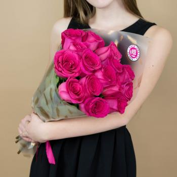 Букет из розовых роз 15 шт 40 см (Эквадор) код товара: 89512
