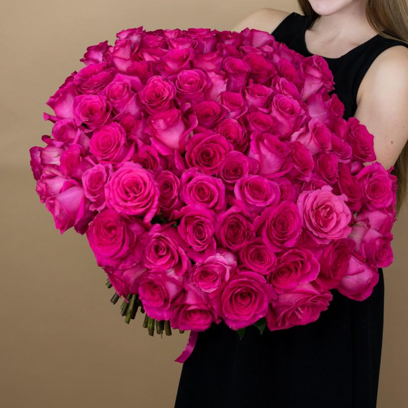 Букеты из розовых роз 40 см (Эквадор) артикул - 90514
