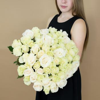 Букет из белых роз 101 шт 40 см (Эквадор) код товара   92685
